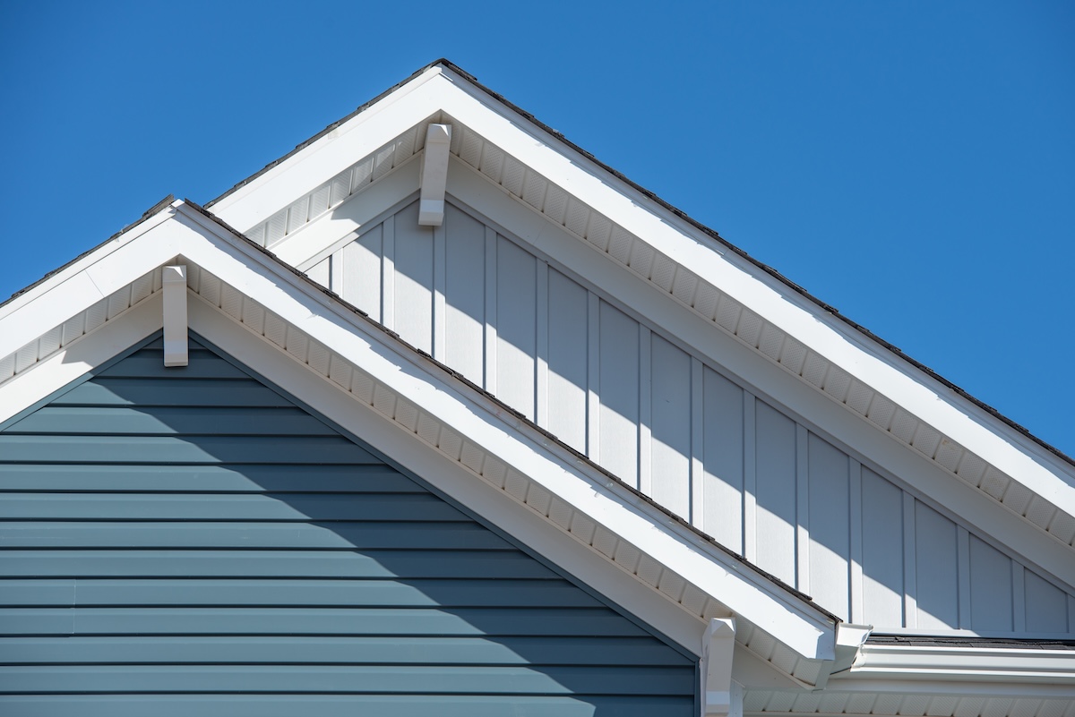 blue siding home