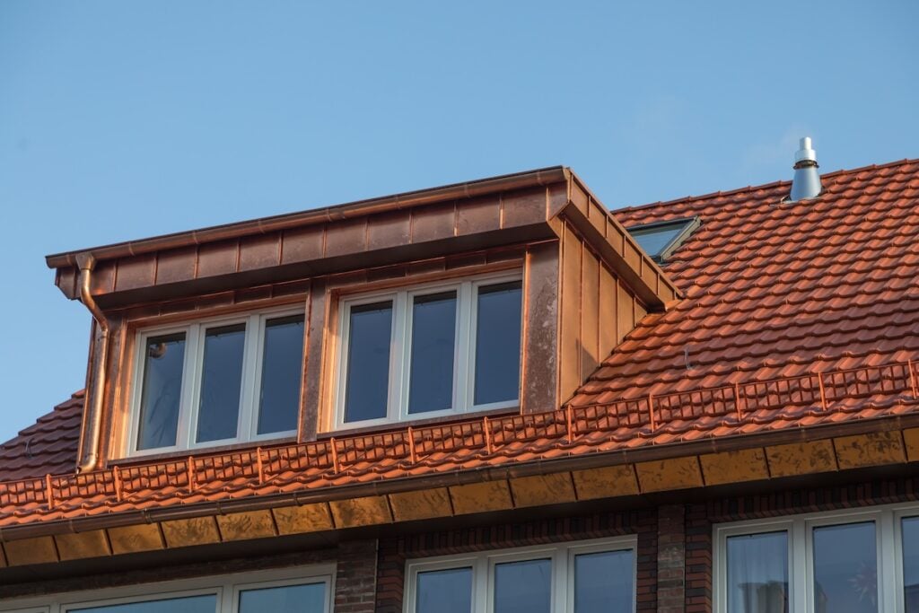 copper roof accents