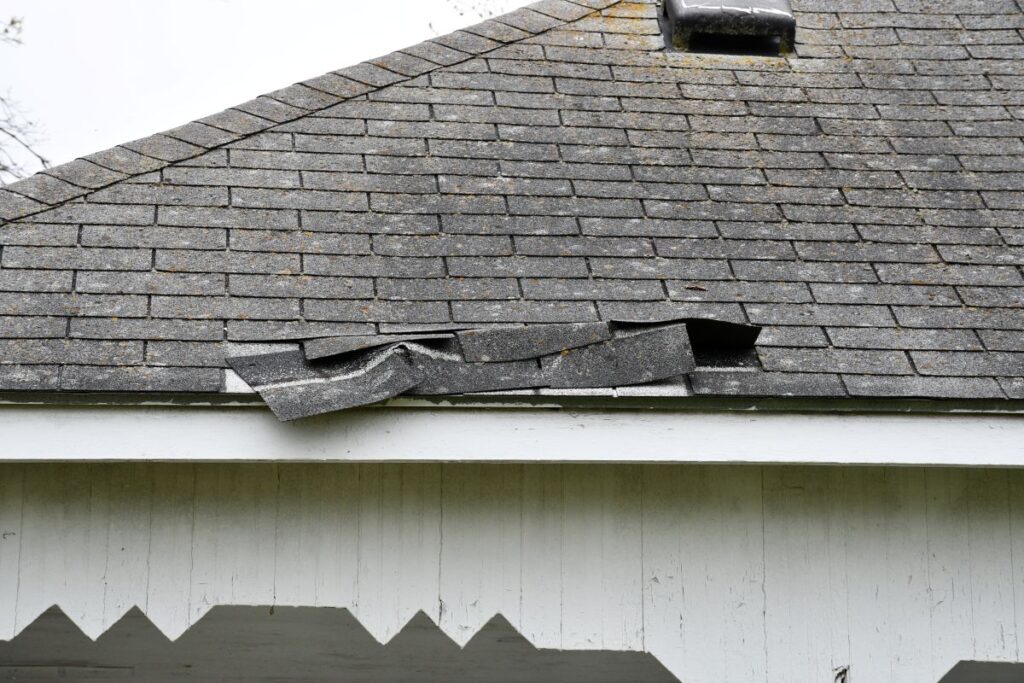 roof granule loss shingles falling damage house
