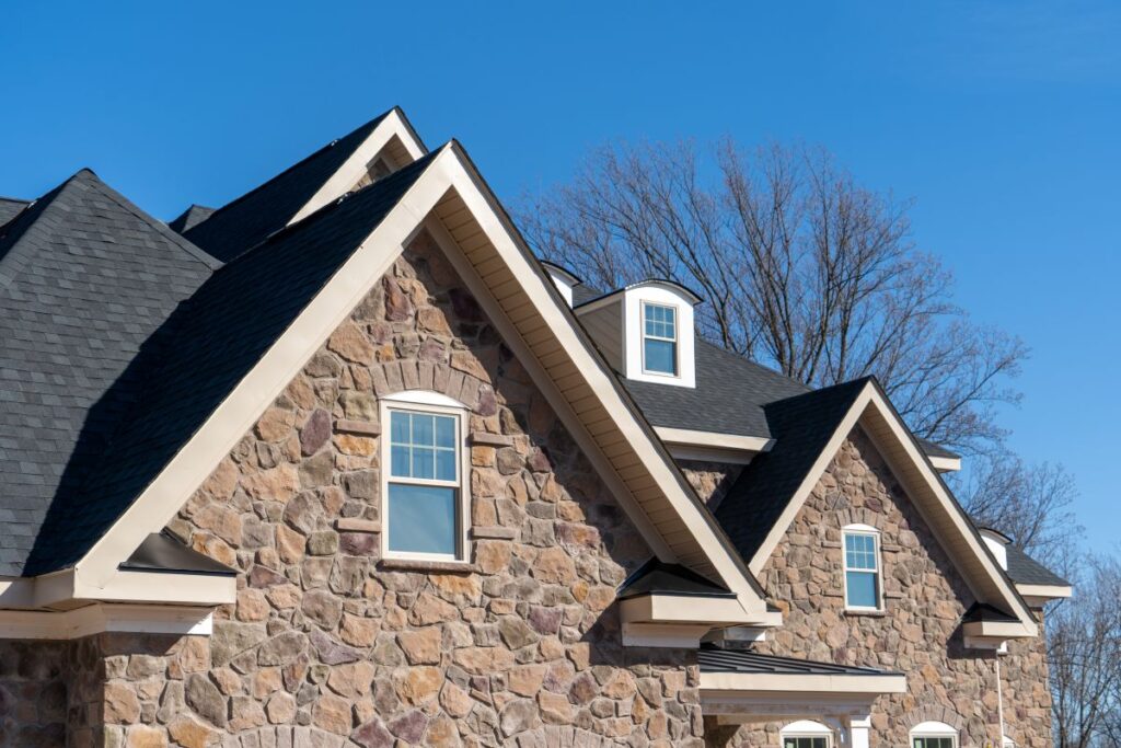 installing drip edge on existing roof stone wall multiple windows