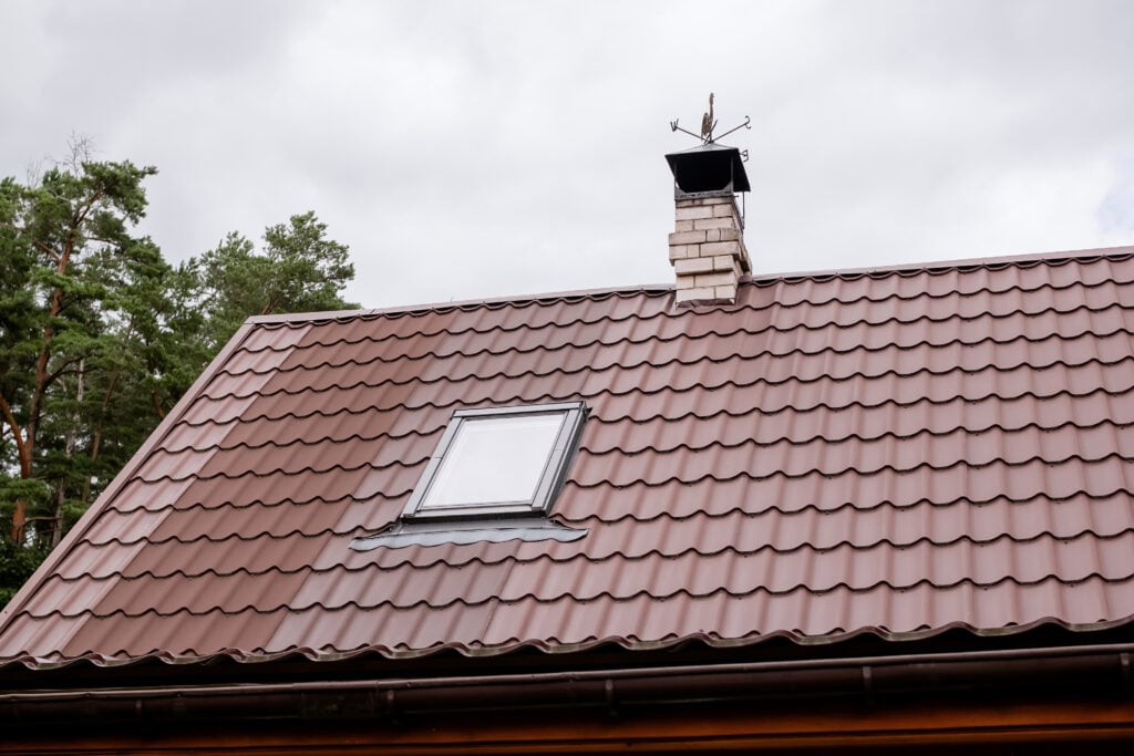 attic ventilation shingles roof cloudy sky