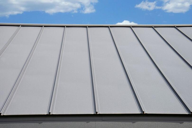 grey standing seam roof